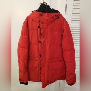 Express Jacket Men Size Large Black reversible Vest 2 in 1 Red Brand New